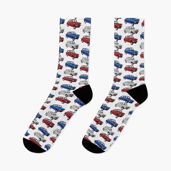 Item preview, Zastava 101 Stojadin Red White Blue Retro Car Pattern designed and sold by TinThor.