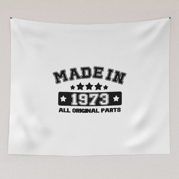 Item preview, Made in 1973 All Original Parts Gift Premium Apparel Funny Holiday Xmas designed and sold by DesignByHeartUK.