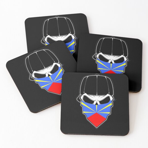 Item preview, Skull with Cap and Bandana Flag Reunion designed and sold by West indian touch.