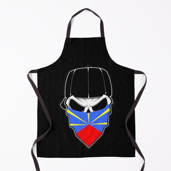Item preview, Skull with Cap and Bandana Flag Reunion designed and sold by West indian touch.