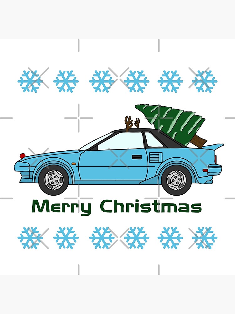 "Toyota MR2 Merry Christmas" Poster for Sale by kdubiel00 Redbubble