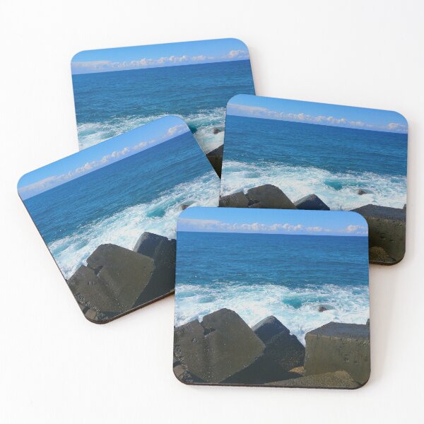 Item preview, Rock | Waves | Sky | The Spit | Gold Coast | Queensland | Australia designed and sold by iwaya-bazaar.