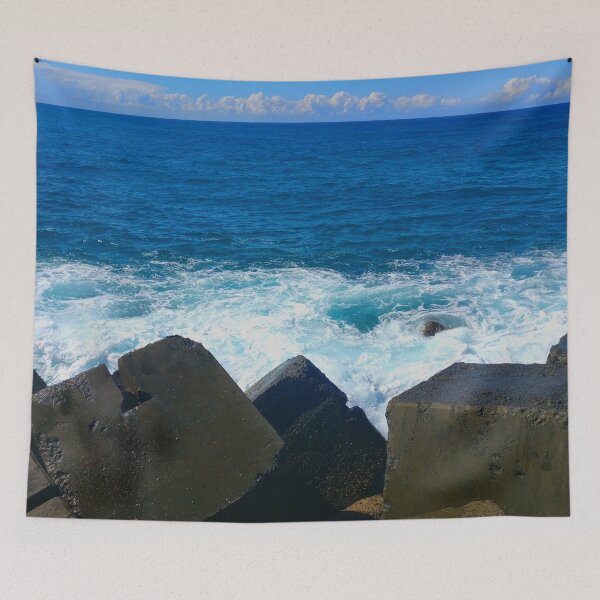 Item preview, Rock | Waves | Sky | The Spit | Gold Coast | Queensland | Australia designed and sold by iwaya-bazaar.