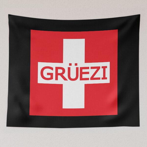Artikelvorschau, Switzerland Gruezi Schweiz entworfen und verkauft von TravelScientist.