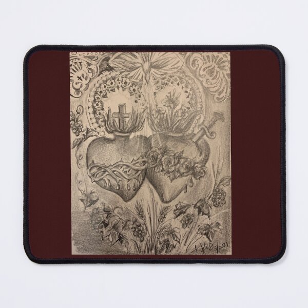 Item preview, Sacred and Immaculate Hearts designed and sold by paintingsbyk.
