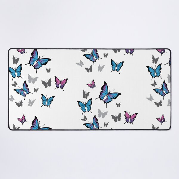 Item preview, Trendy Pink, Purple, Blue and Grey Butterfly Illustration designed and sold by CJAura by Claire Jane Johnson.