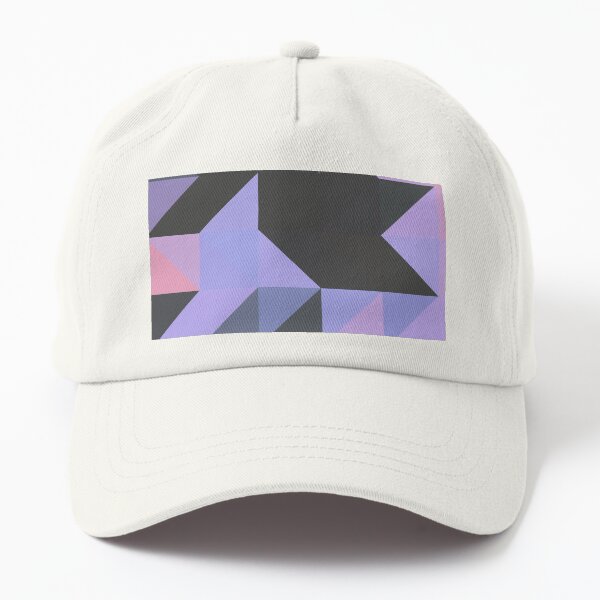 Pink and Purple Geo Dad Hat