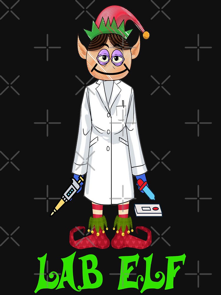 Camiseta «LAB ELF FUNNY NAVIDAD LABORATORIO MÉDICO CIENTÍFICO ...