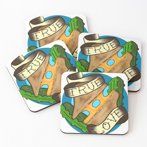 Item preview, True Love is a Grilled Cheese and Pickles designed and sold by Lilbugbiggarden.