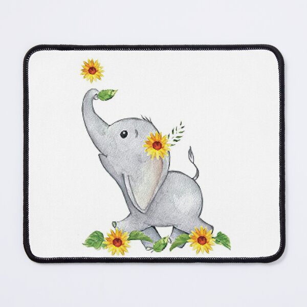 Item preview, Elephant Baby With Flower stickers    Buy any 4 and get 25% off.    Buy any 10 and get 50% off.  designed and sold by lduke47.