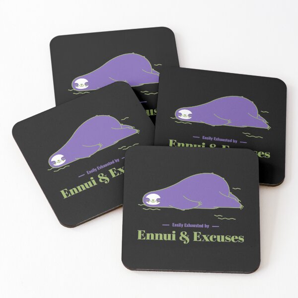 Item preview, Easily Exhausted by Ennui & Excuses designed and sold by SweetLouiseTees.