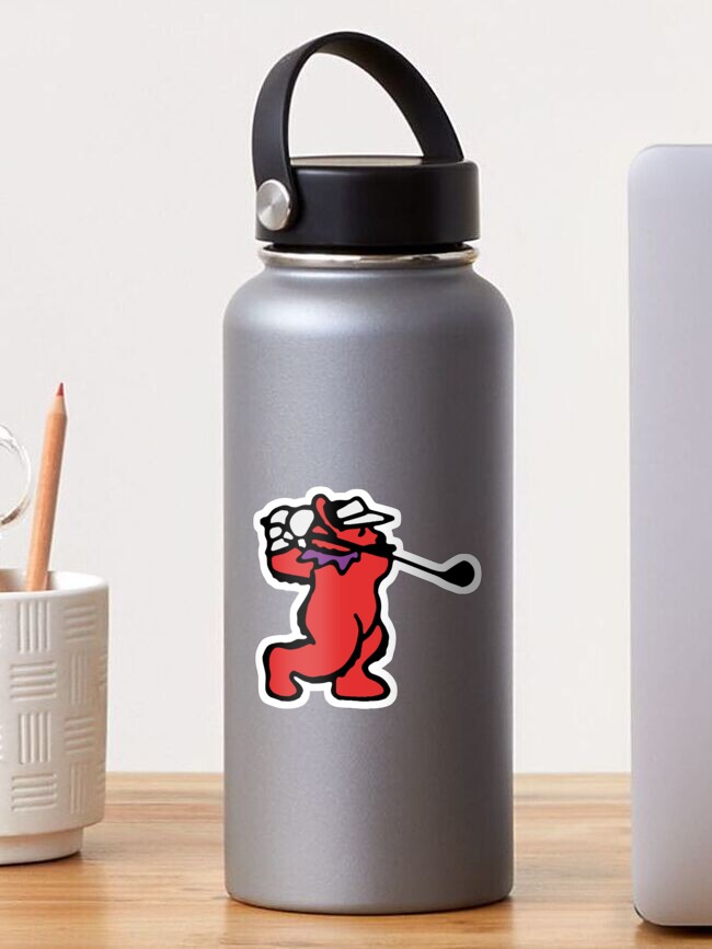 Thumbnail 1 of 3, Sticker, Golfing Bear designed and sold by johnpatalano.
