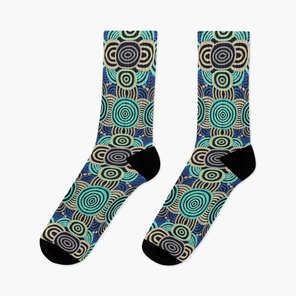 Item preview, Abstract Circles Pattern Blue designed and sold by Sebastian Grafmann.
