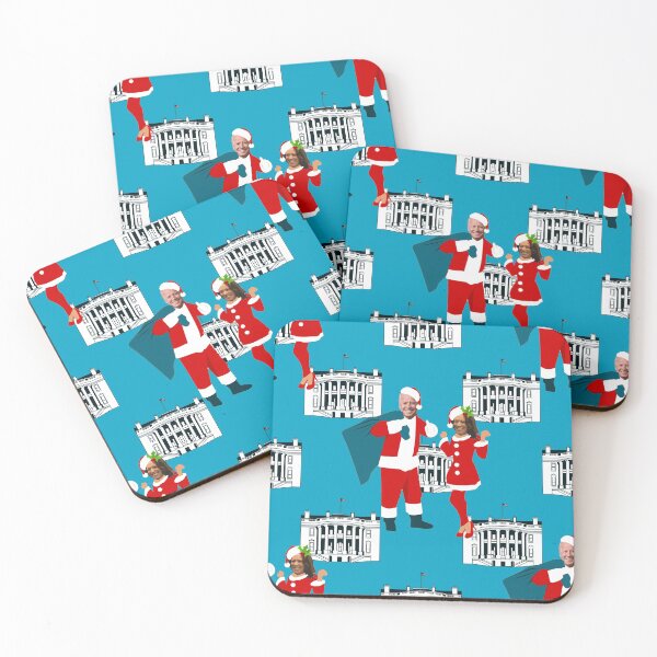 Item preview, joe biden santa kamala harris blue christmas white house designed and sold by Gossip Rag.