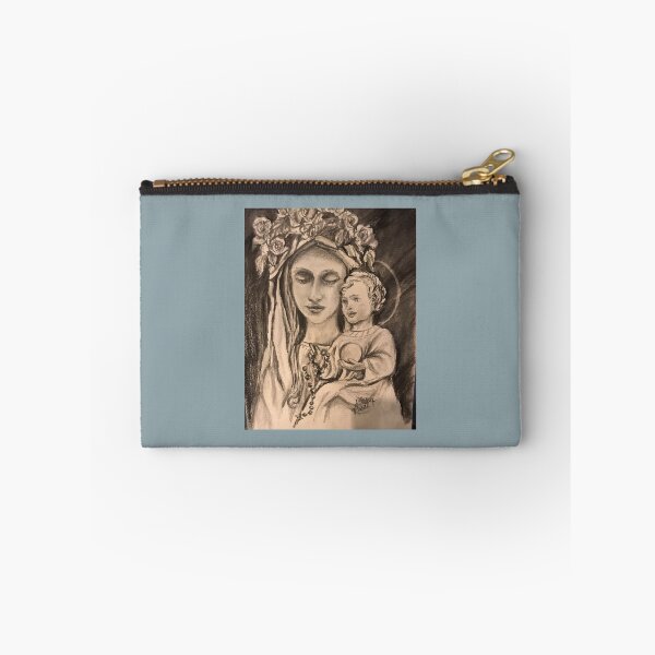 Item preview, Blessed Mother with Child Jesus designed and sold by paintingsbyk.