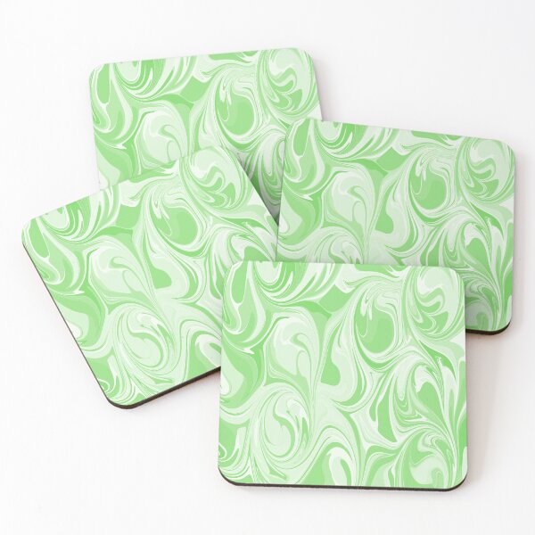 Item preview, Abstract Green Marble Swirl designed and sold by JuneJournal.