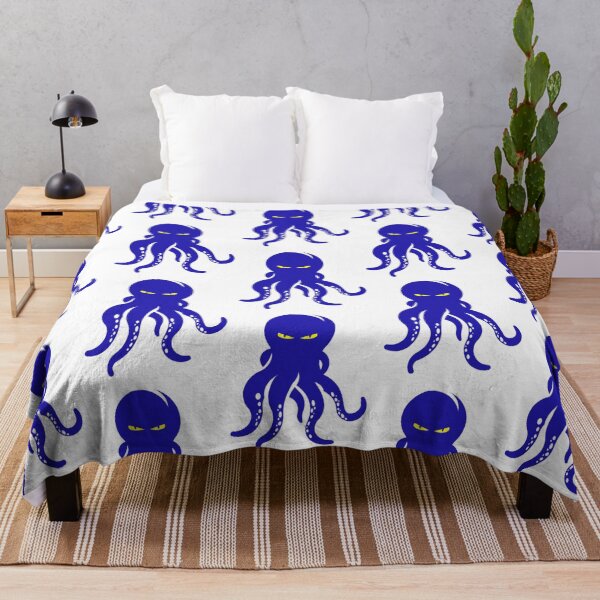 Item preview, GIANT BLUE OCTOPUS WITH GLOWING YELLOW EYES - SQUID designed and sold by MrCreativeArts.