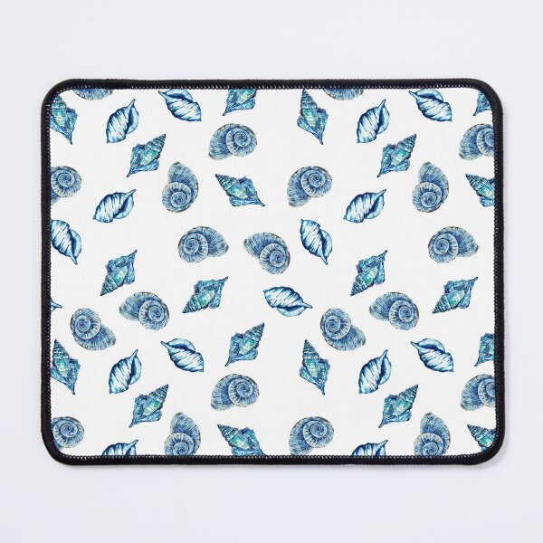 Item preview, Blue Sea Shells Pattern designed and sold by Sebastian Grafmann.