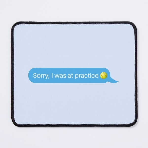 Item preview, Softball Practice Text Message designed and sold by BallplayerBuzz.