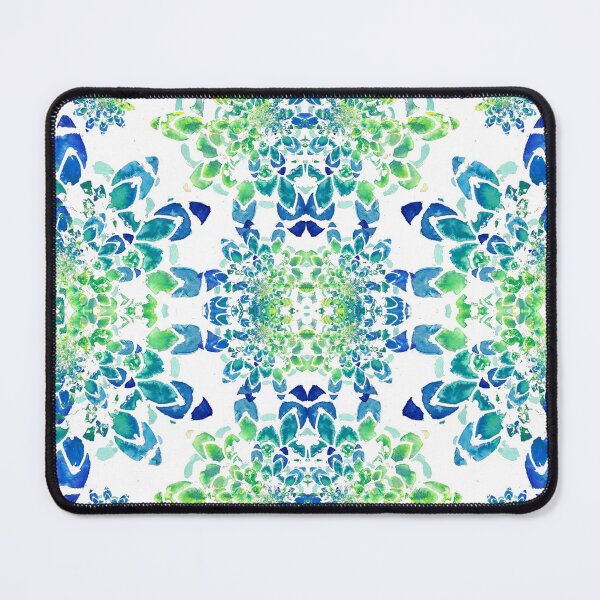 Item preview, Blue and Green Abstract Mandala Pattern designed and sold by Sebastian Grafmann.