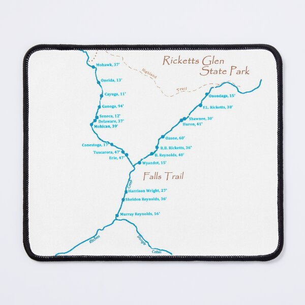 Item preview, Ricketts Glen falls map designed and sold by KPcaptures.