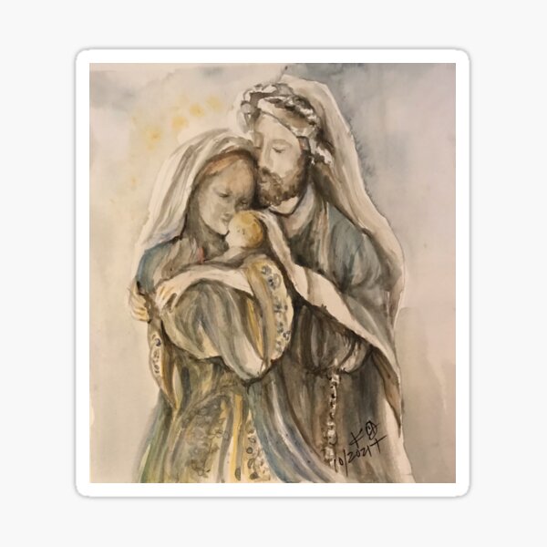 Item preview, Holy Family designed and sold by paintingsbyk.
