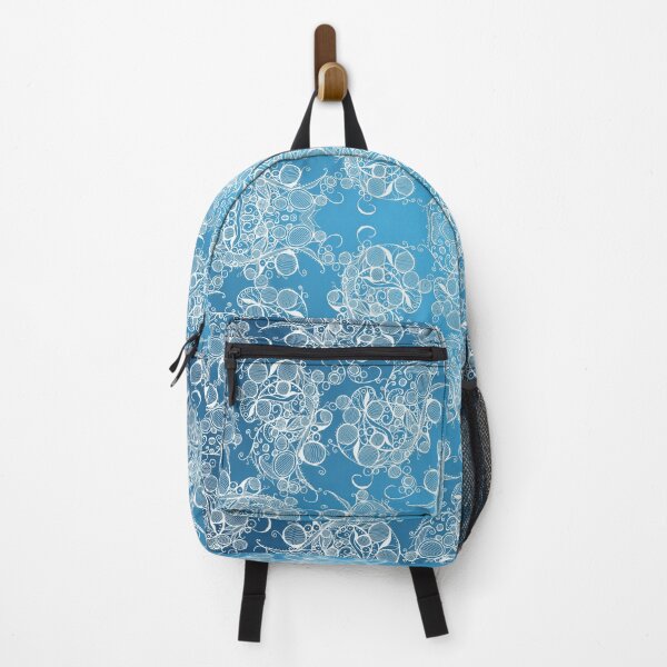 Item preview, Abstract White and Blue Geometric Pattern designed and sold by Sebastian Grafmann.