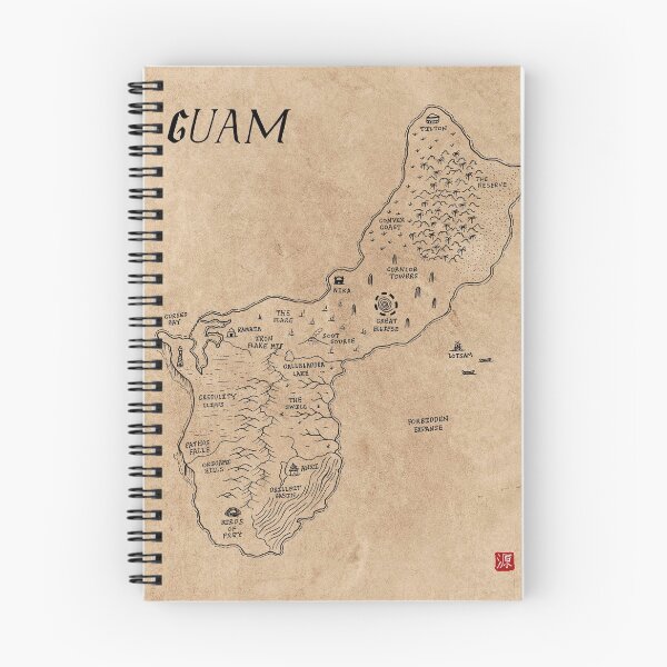 Item preview, Guam as a fantasy map designed and sold by aldayuan.