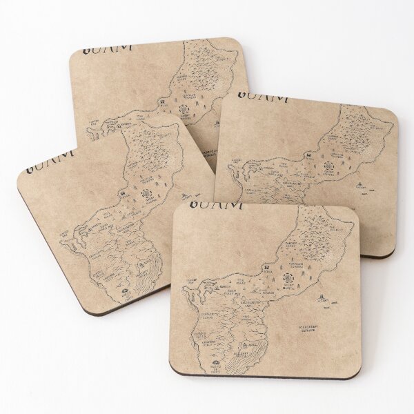 Item preview, Guam as a fantasy map designed and sold by aldayuan.