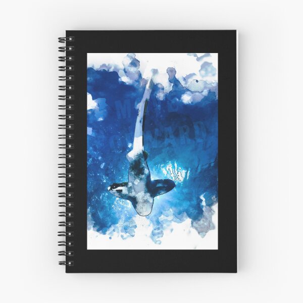 Item preview, Move Forward Shark Entrepreneur Watercolor Digital Print designed and sold by drwigglebutts.