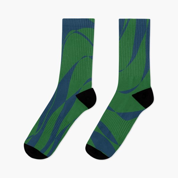 Item preview, Retro Abstract in Green and Navy designed and sold by JuneJournal.