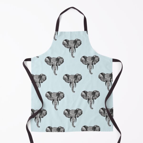 Item preview, Grey African Elephant Heads Pattern designed and sold by Sebastian Grafmann.