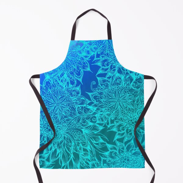 Item preview, Abstract Blue Floral Pattern designed and sold by Sebastian Grafmann.