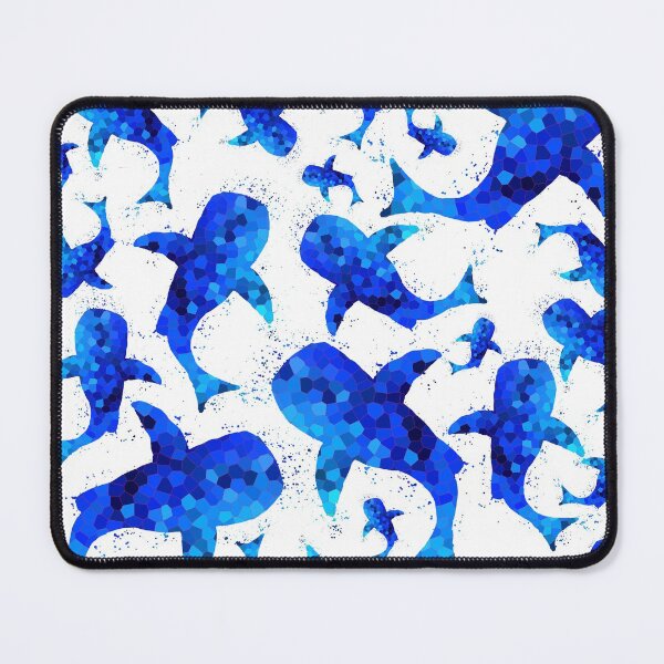 Item preview, Blue Whale Shark Pattern designed and sold by Sebastian Grafmann.