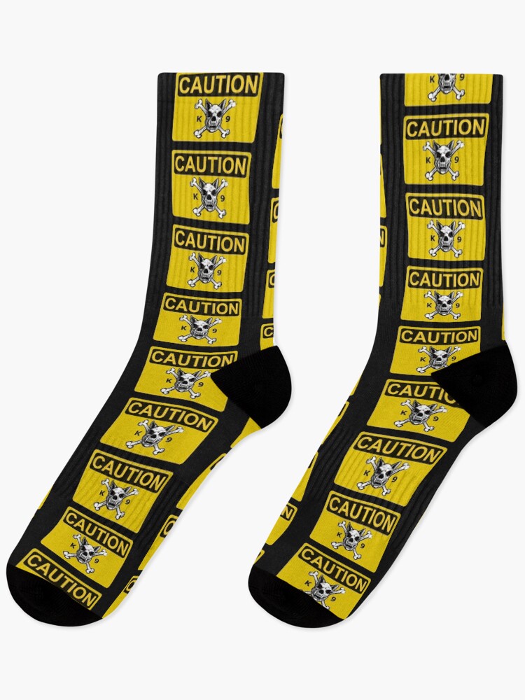 Thumbnail 1 of 5, Socks, CAUTION- K9- DOG designed and sold by RENAGADE4LYF.