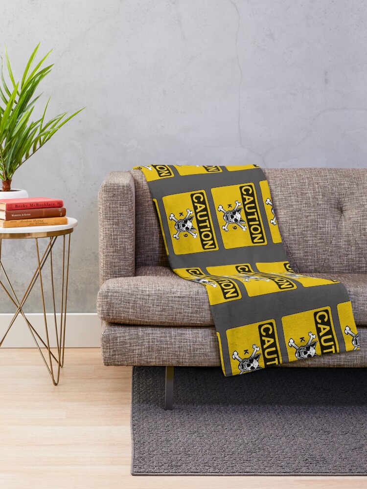 Thumbnail 2 of 6, Throw Blanket, CAUTION- K9- DOG designed and sold by RENAGADE4LYF.