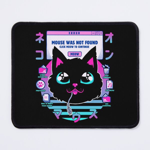 Item preview, Vapor Wave Cat Mouse Not Found by Tobe Fonseca designed and sold by Tobe Fonseca®.