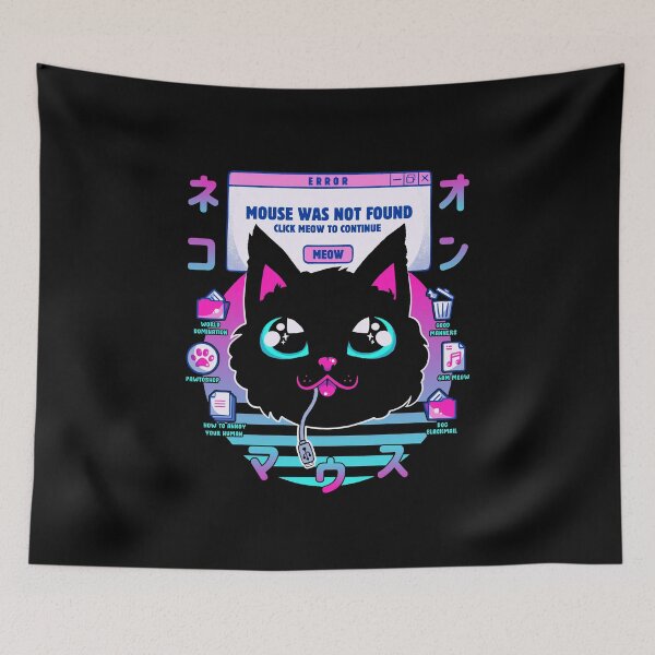 Artikelvorschau, Vapor Wave Katze Maus nicht gefunden von Tobe Fonseca entworfen und verkauft von Tobe Fonseca®.