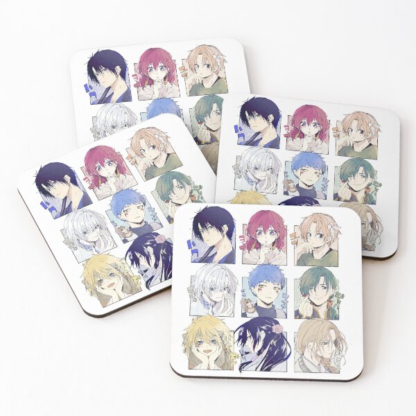 akatsuki no yona cute Coasters (Set of 4)