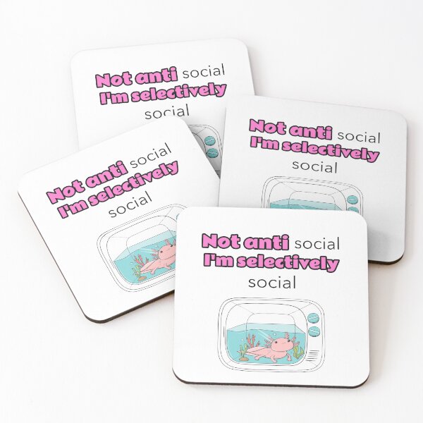 Item preview, Not antisocial I'm selectively social designed and sold by Mechanical-Artt.