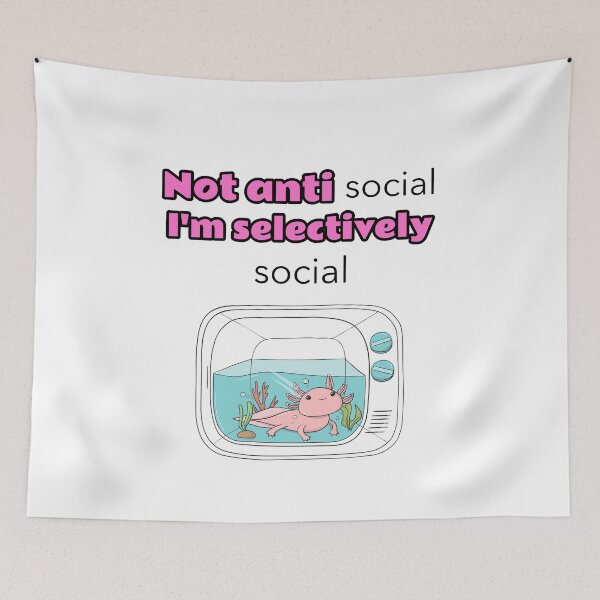 Item preview, Not antisocial I'm selectively social designed and sold by Mechanical-Artt.