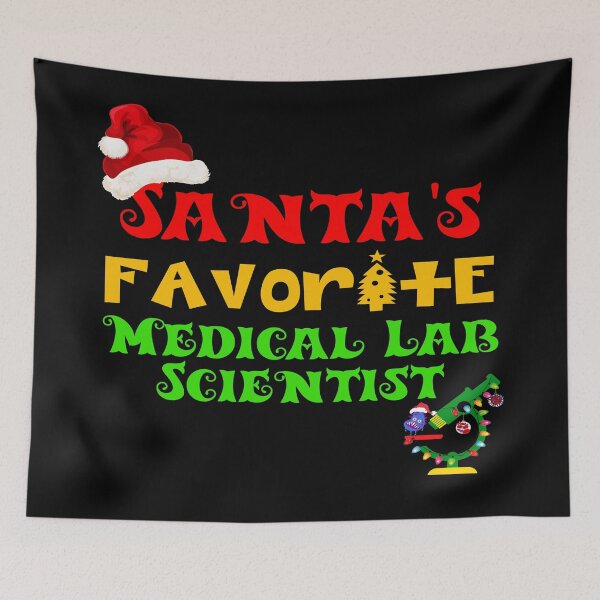 Item preview, SANTA'S FAVORITE MEDICAL LAB SCIENTIST FUNNY LAB TECH SCIENTIST MICROBIOLOGY designed and sold by Hippiesole.