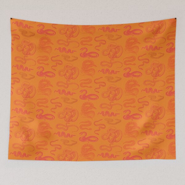 Item preview, Orange Snake Pattern designed and sold by Meme Economy.