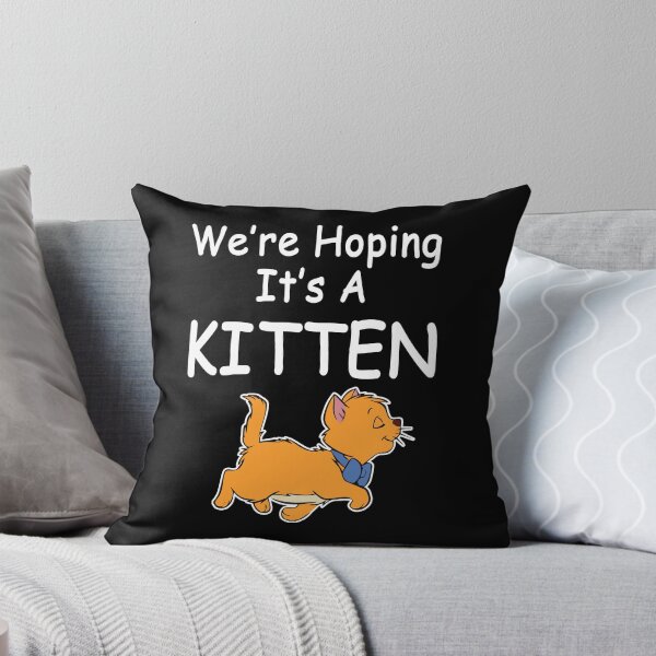 Item preview, Funny Pregnant Design We're Hoping It's A Kitten designed and sold by drwigglebutts.