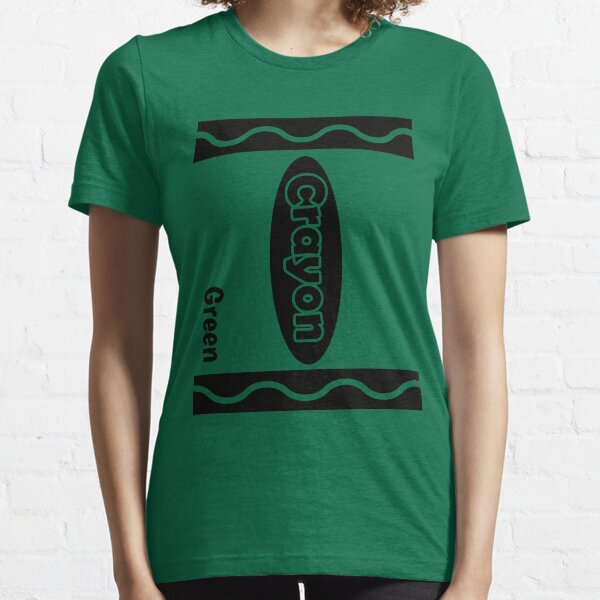 Green Crayon Box Halloween costume couple and group funny crayon shirt Essential T-Shirt