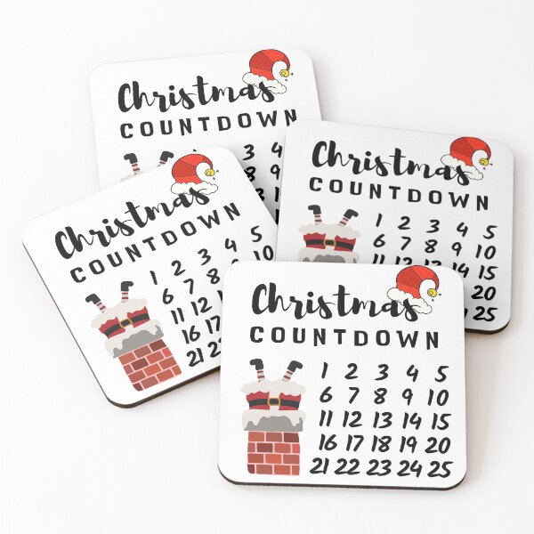 Item preview, Christmas countdown, Funny Santa Claus, cute Christmas designed and sold by HippyTees.