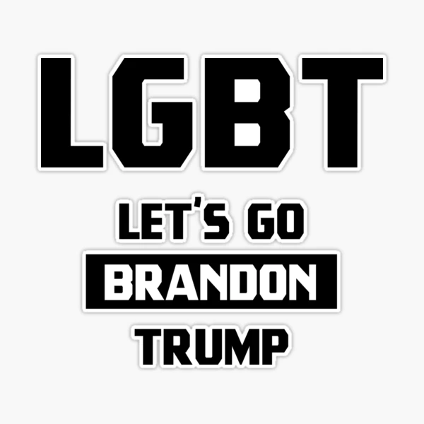 Glossy Bumper Sticker Pl1074 "Let's Go Brandon" USA Flag Bumper Sticker - 8.25"x3" Glossy Vinyl Political Decal (PL1074) Political Car Bumper Sticker - Foto 10