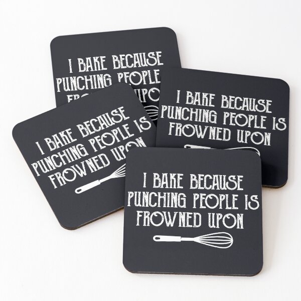 Item preview, I Bake Because Punching People Is Frowned Upon designed and sold by KMIKBAL7.