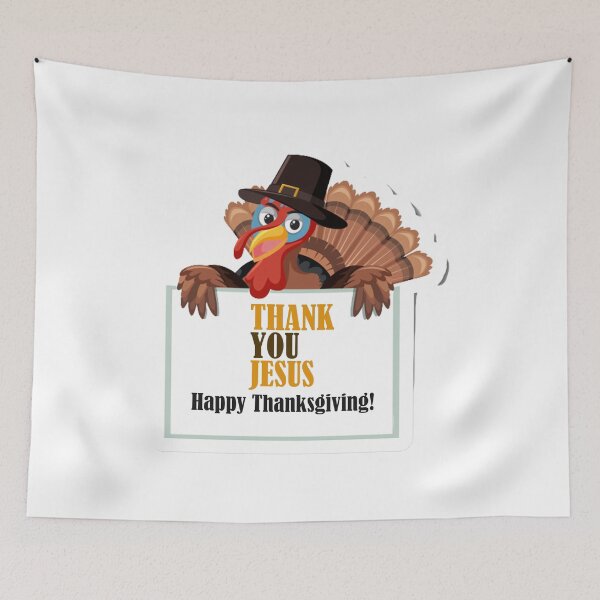Item preview, Happy Thanksgiving turkey thank jesus designed and sold by QueenT-shirt.