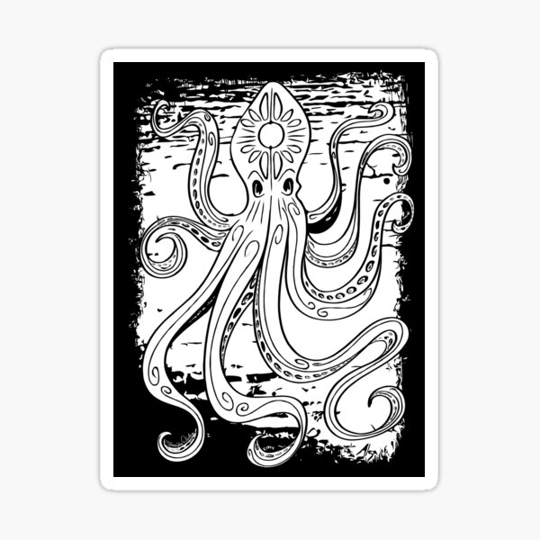 The Octopus by Art In The Garage Sticker